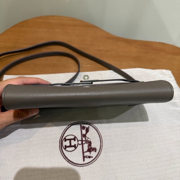 Hermes Kelly To Go Epsom Etoupe Silver Hardware - Picture 15 of 15